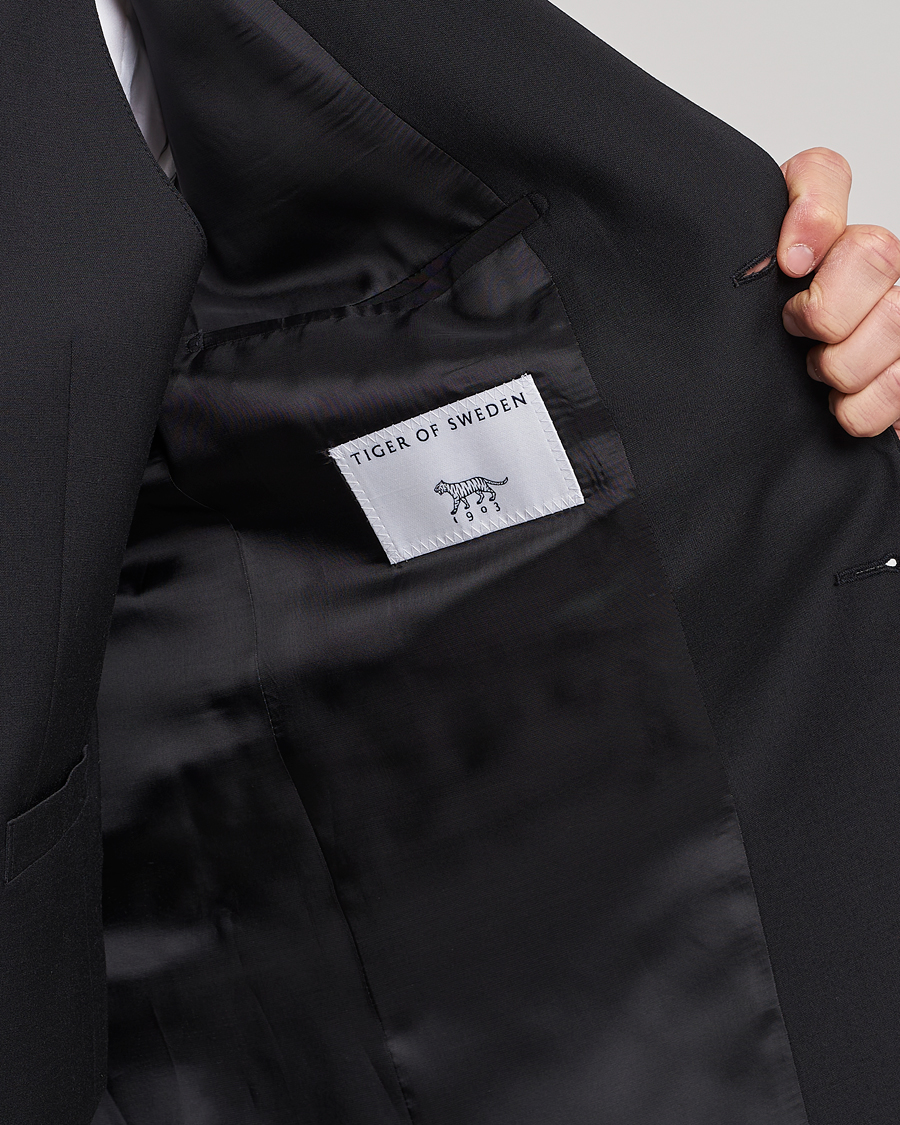 Herren | Sakkos | Tiger of Sweden | Jerretts Wool Travel Suit Blazer Black