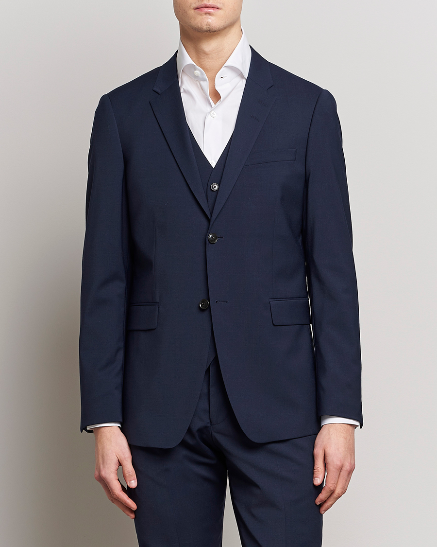 Herren | Tiger of Sweden | Tiger of Sweden | Jerretts Wool Travel Suit Blazer Royal Blue