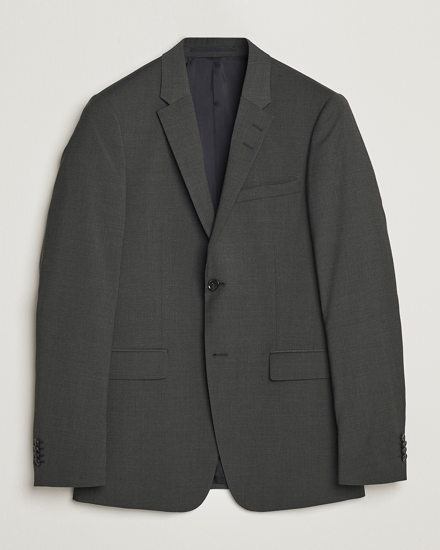 Herren | Kombi-Sakko | Tiger of Sweden | Jerretts Wool Travel Suit Blazer Olive Extreme