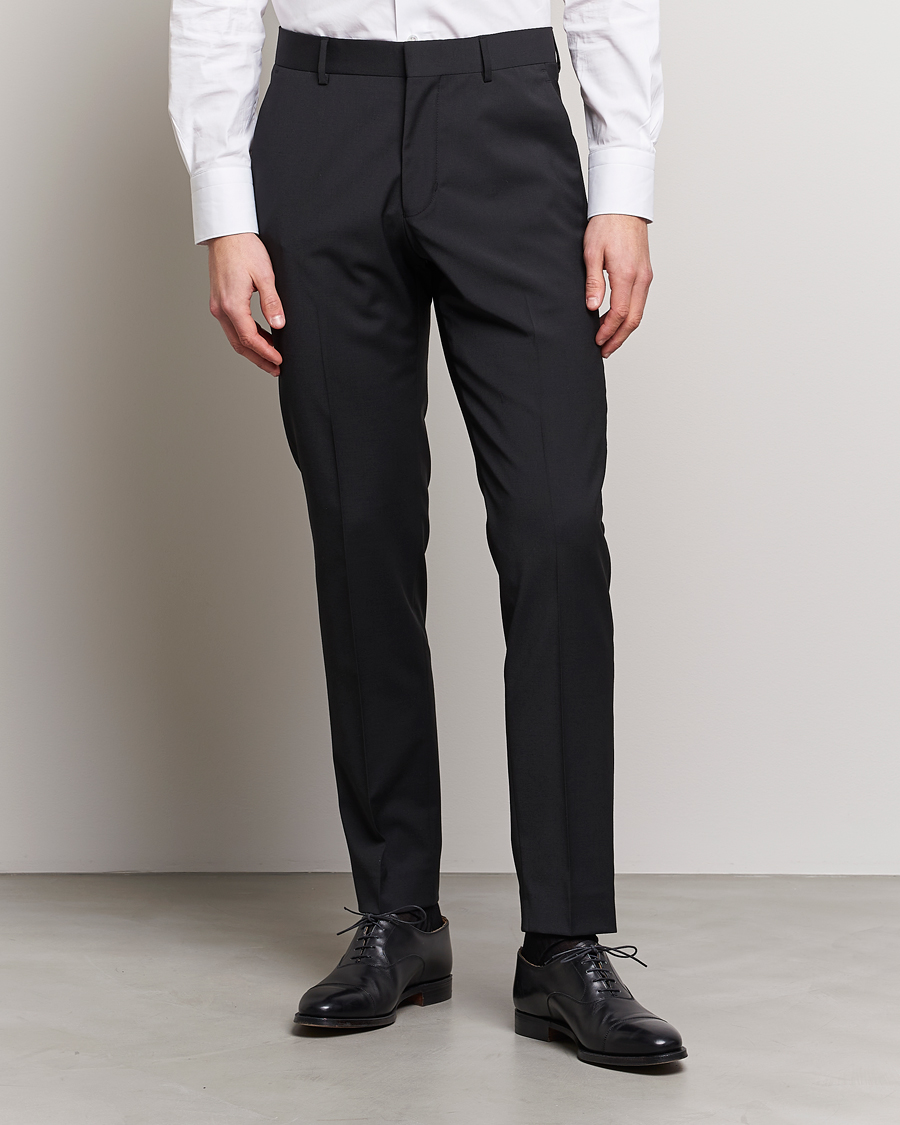 Herren | Anzughosen | Tiger of Sweden | Tenuta Wool Travel Suit Trousers Black