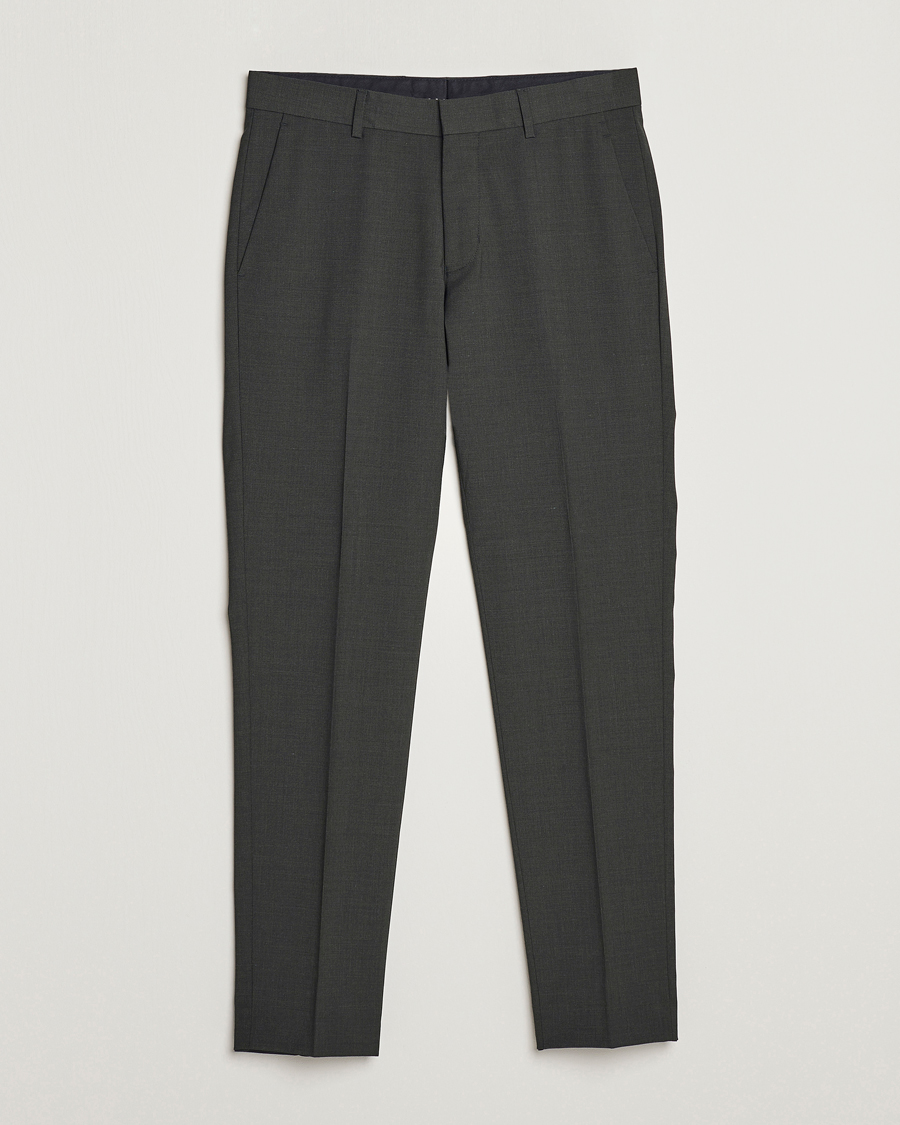 Herren | Hosen | Tiger of Sweden | Tenuta Wool Travel Suit Trousers Olive Extreme