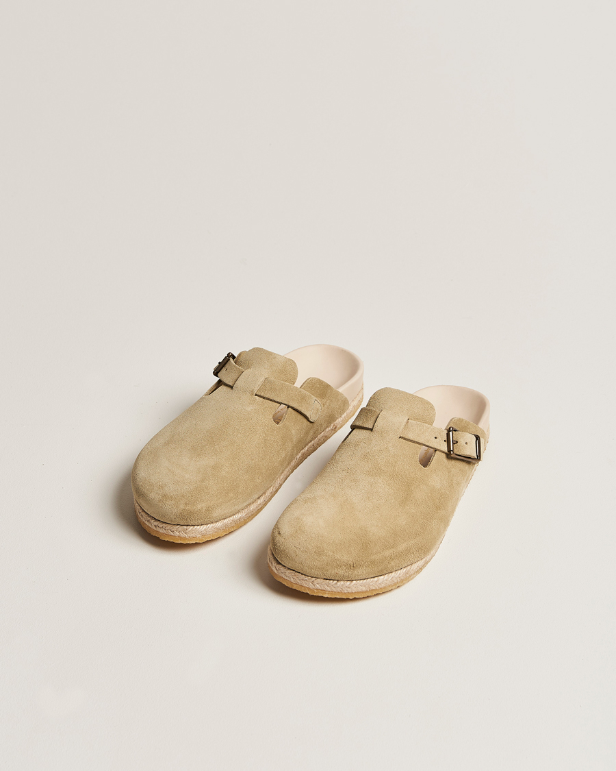Herren | Hausschuhe & Pantoletten | Yuketen | Sal 1 Crepe Sole Sandals Desert Suede