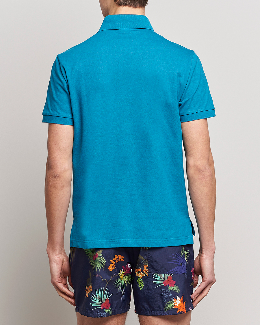 Herren | Poloshirt | Etro | Short Sleeve Contrast Paisley Polo Azzurro