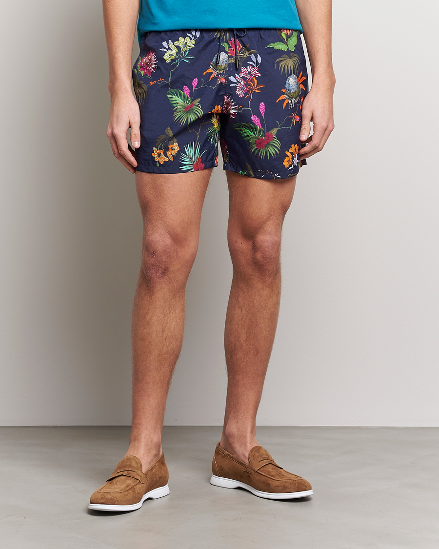 Herren |  | Etro | Floreale Printed Swim Trunks Navy