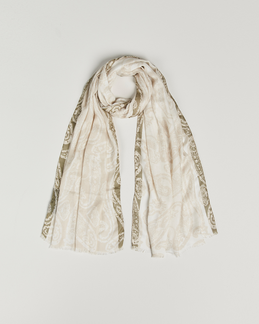 Herren | Etro Shaal Nur Cashmere Blend Scarf White | Etro | Shaal Nur Cashmere Blend Scarf White