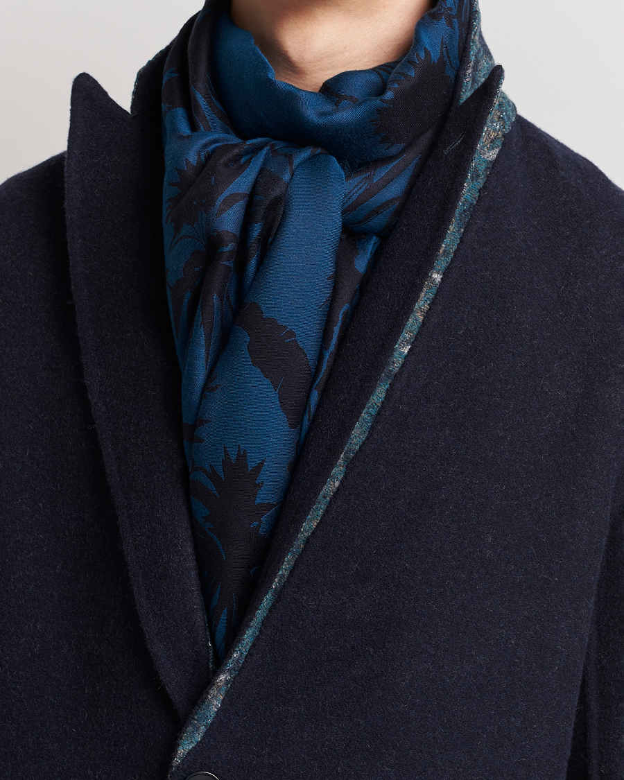Herren | Etro Jacquard Floreale Scarf Navy | Etro | Jacquard Floreale Scarf Navy