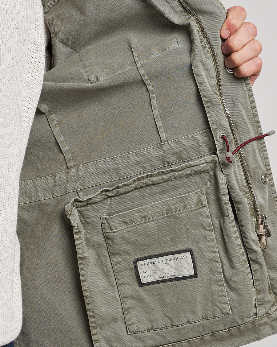 Herren | Jacken | Brunello Cucinelli | Cotton Field Jacket Olive