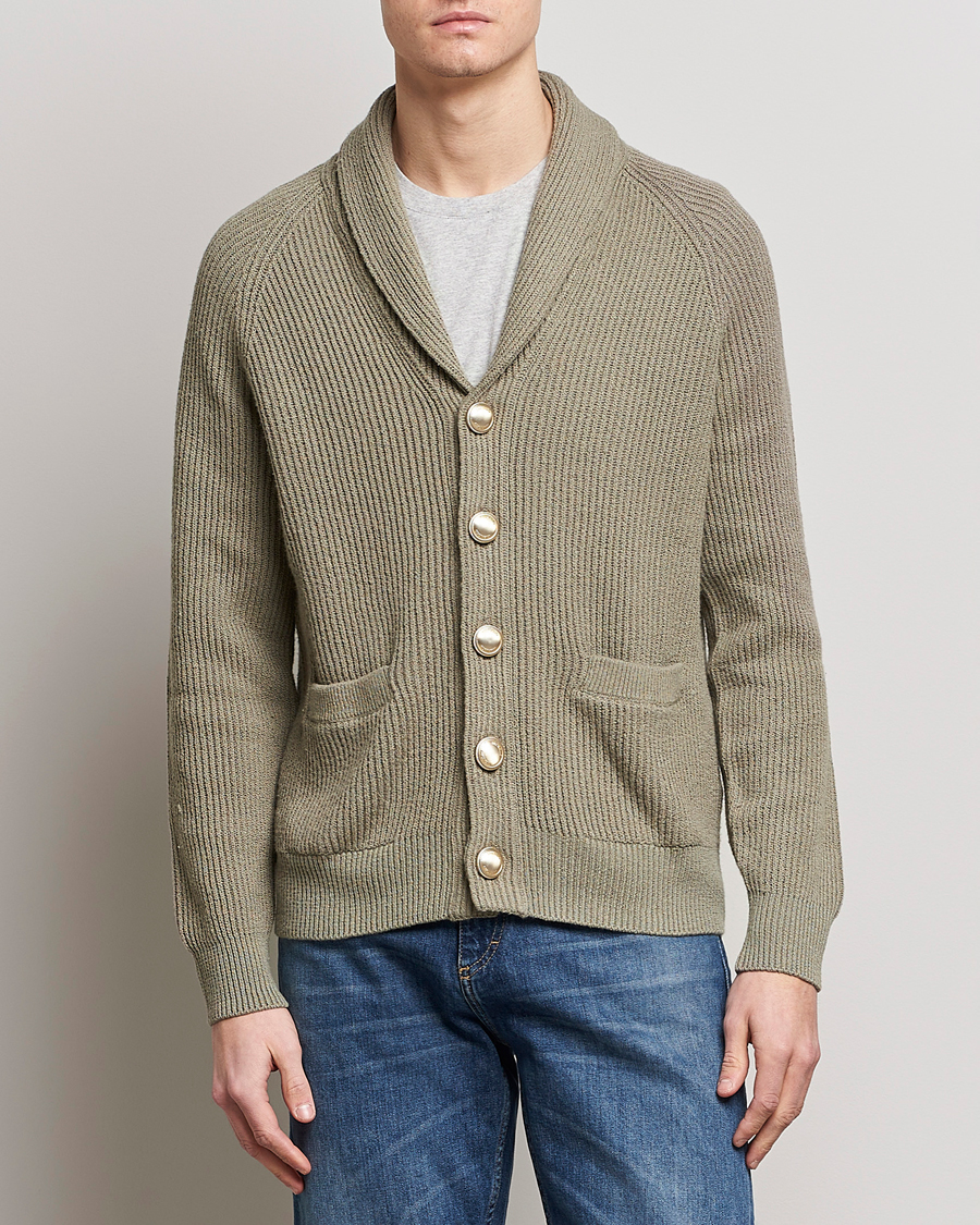 Herren | | Brunello Cucinelli | Heavy Rib Cardigan Olive