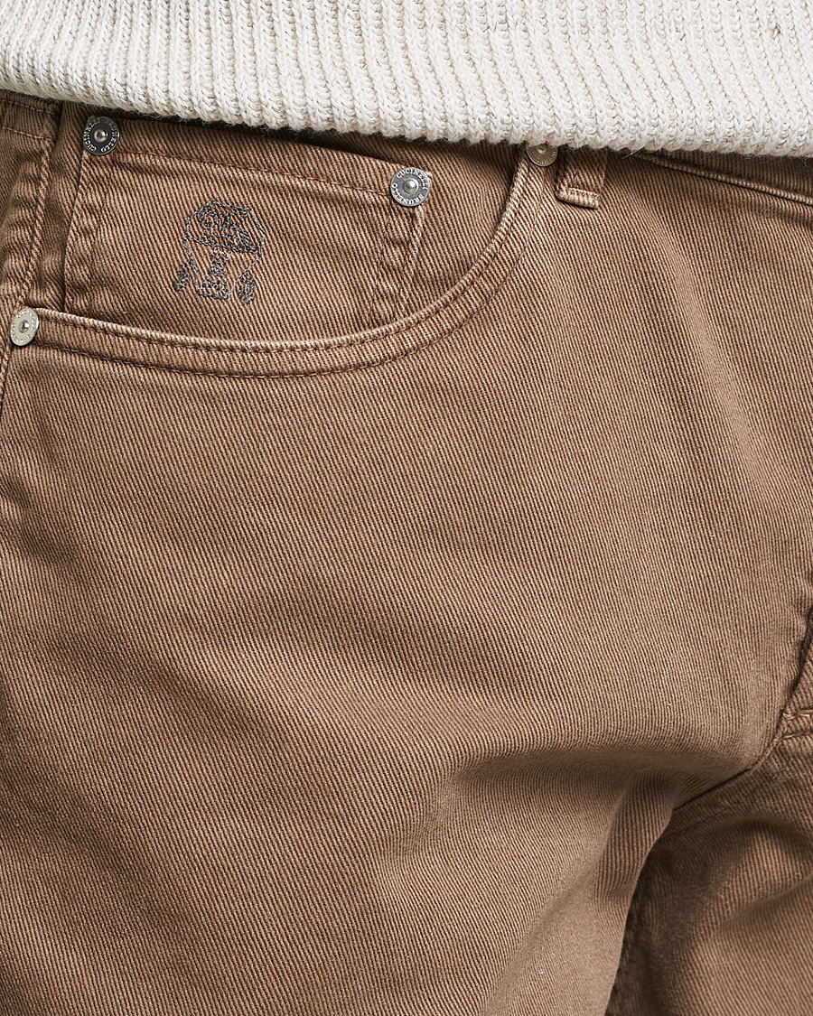 Herren | Hosen | Brunello Cucinelli | Slim Fit 5-Pocket Pants Beige