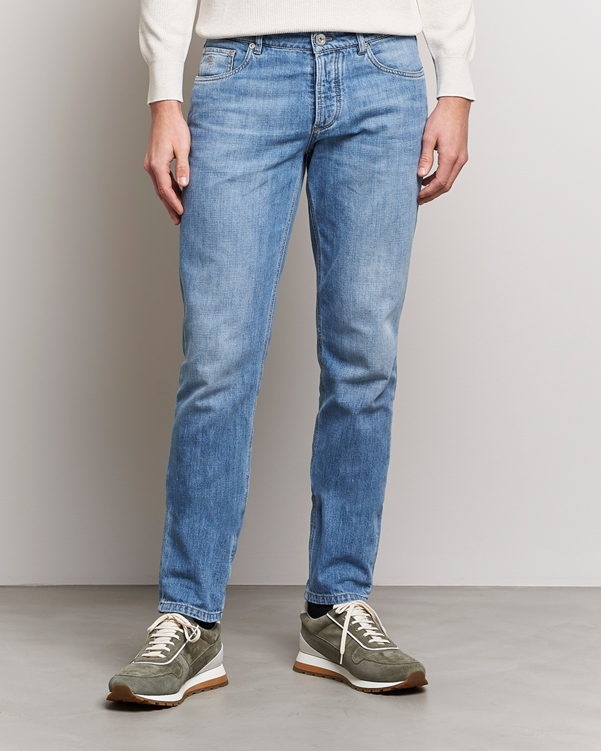 Herren |  | Brunello Cucinelli | Slim Fit Jeans Medium Wash