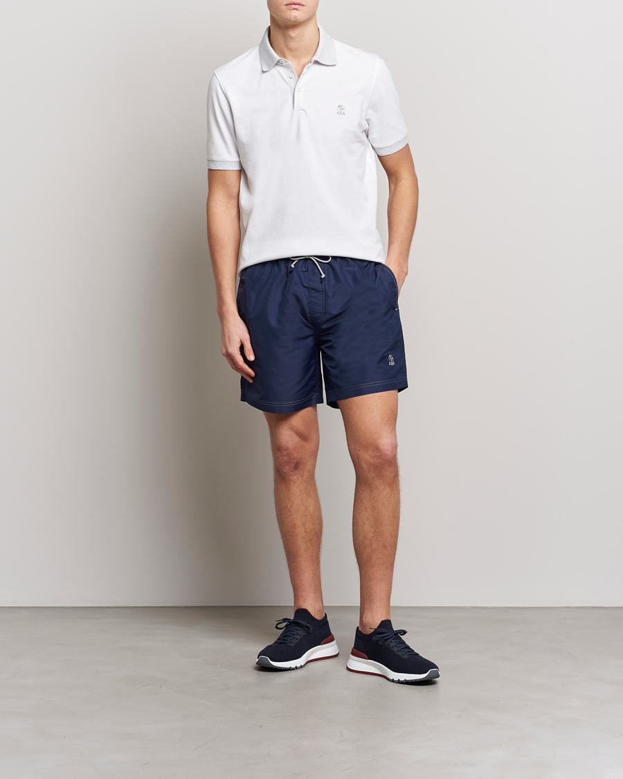 Herren | Badehosen | Brunello Cucinelli | Nylon Swim Trunks Navy