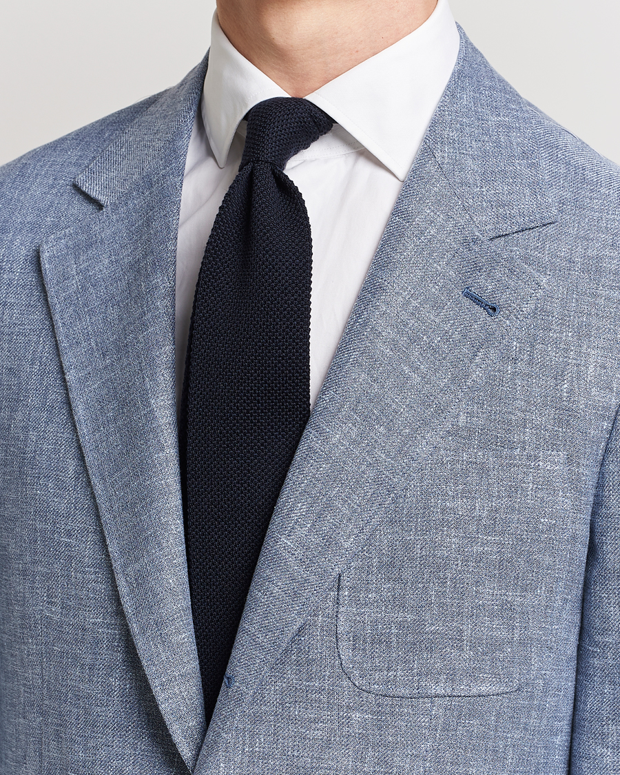 Herren | | Brunello Cucinelli | Knitted Tie Navy