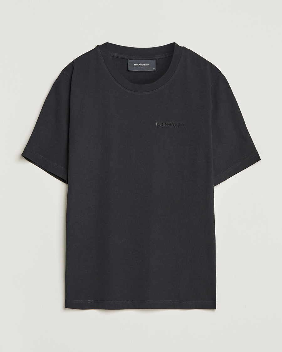 Herren | T-Shirts | Peak Performance | Original Logo Crew Neck T-Shirt Black