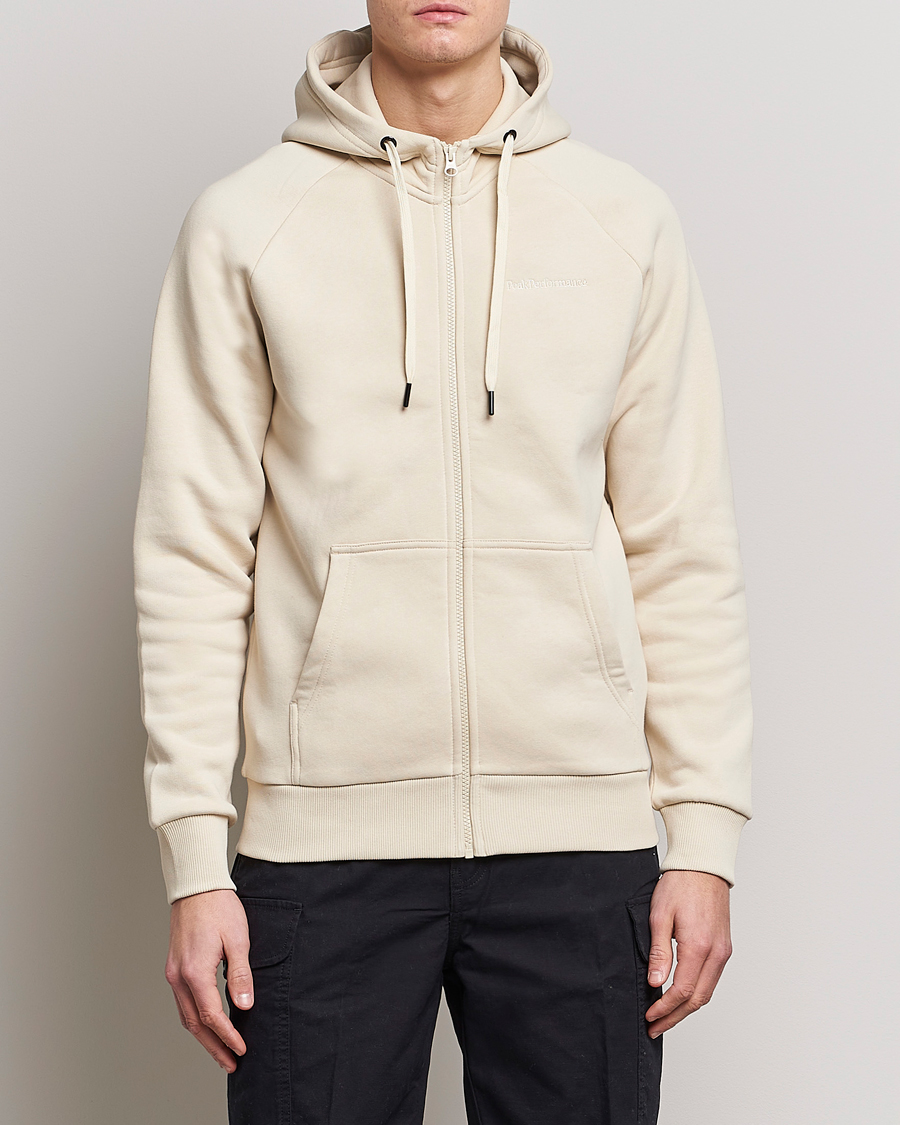 Herren | Pullover | Peak Performance | Original Small Logo Full Zip Sand Fog