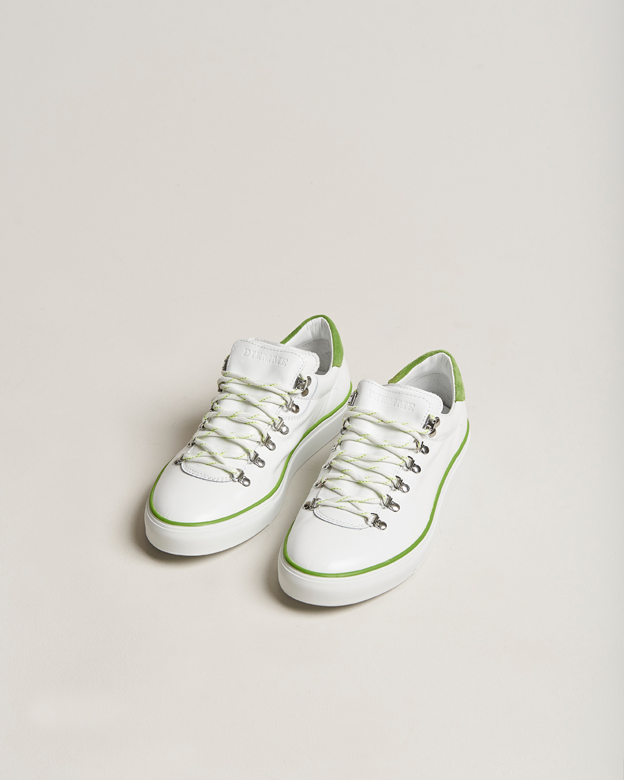 Herren |  | Diemme | Marostica Low Sneaker White Nappa Lime