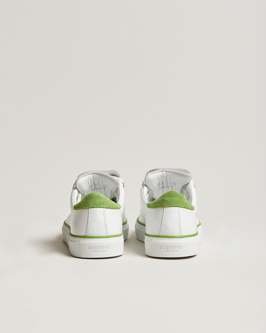Herren | Sneaker | Diemme | Marostica Low Sneaker White Nappa Lime