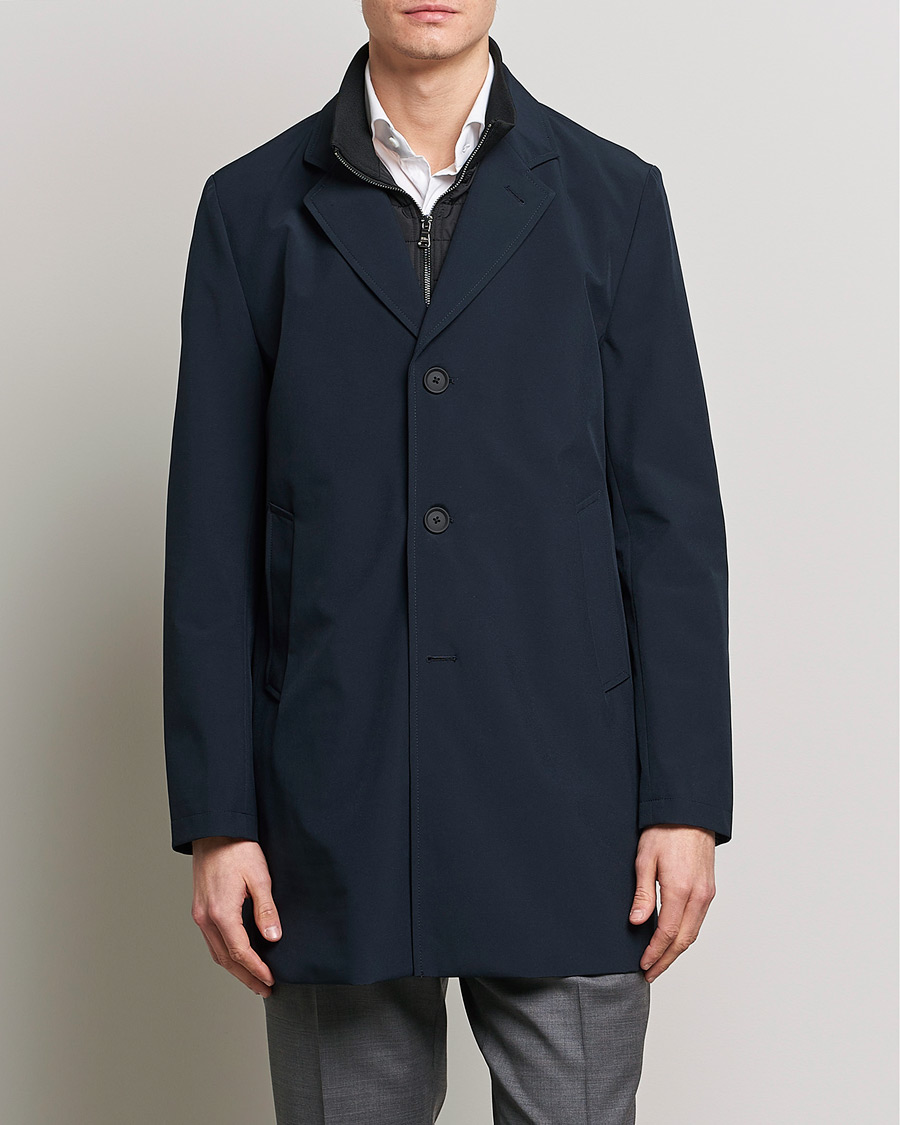 Herren |  | Oscar Jacobson | Dalton Nylon Liner Coat Navy