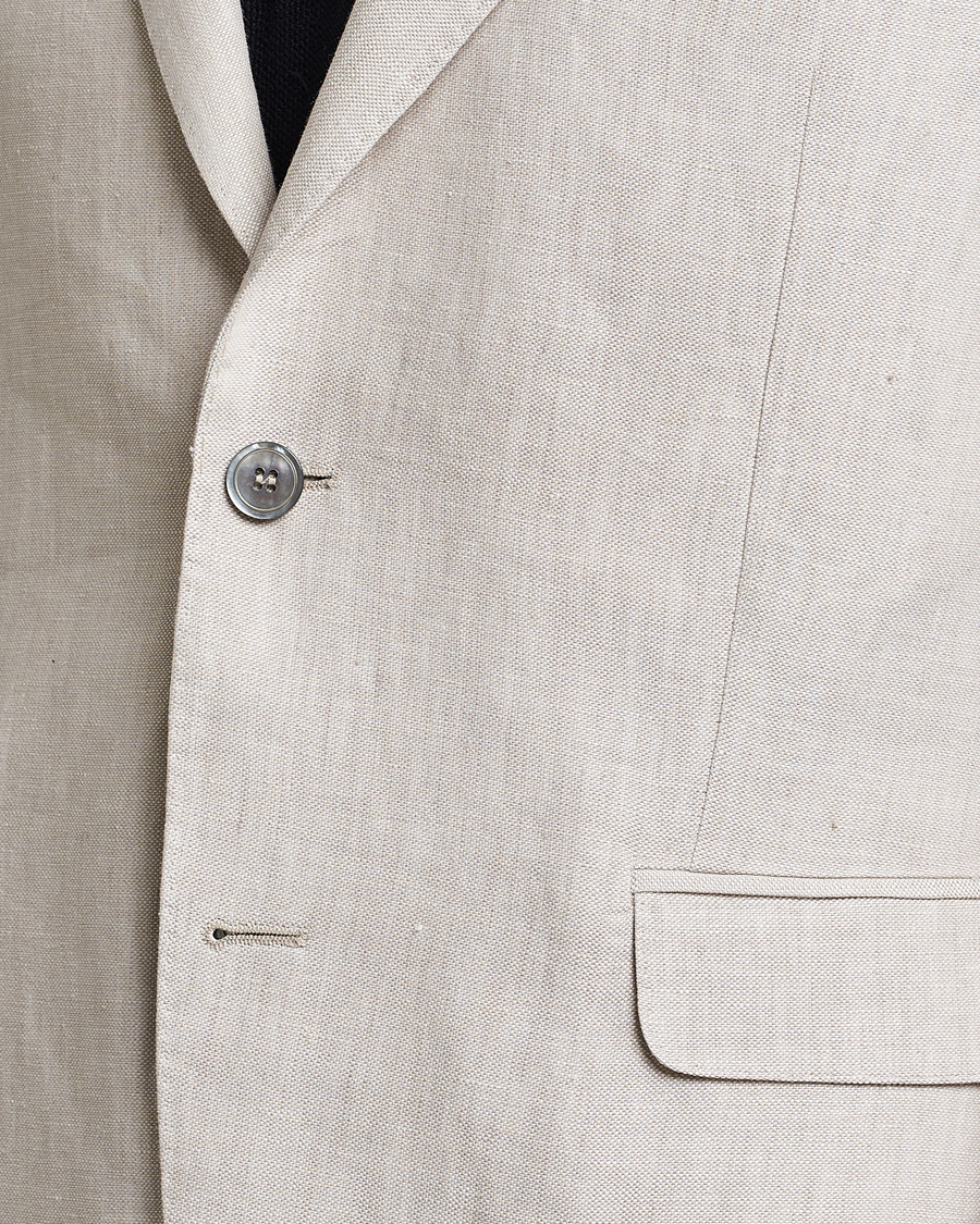 Herren | Sakkos | Oscar Jacobson | Ferry Soft Linen Blazer Off White