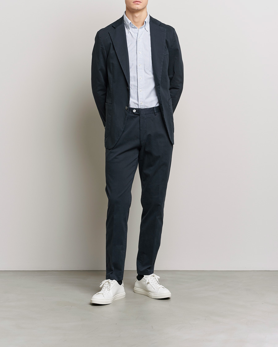 Herren | Sakkos | Oscar Jacobson | Egel Cotton Blazer Navy