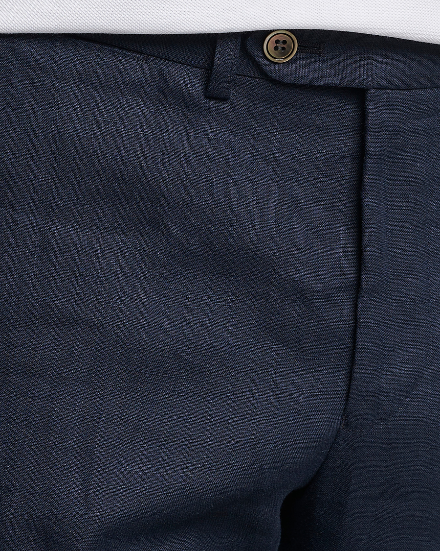 Herren | Shorts | Oscar Jacobson | Declan Linen Shorts Navy