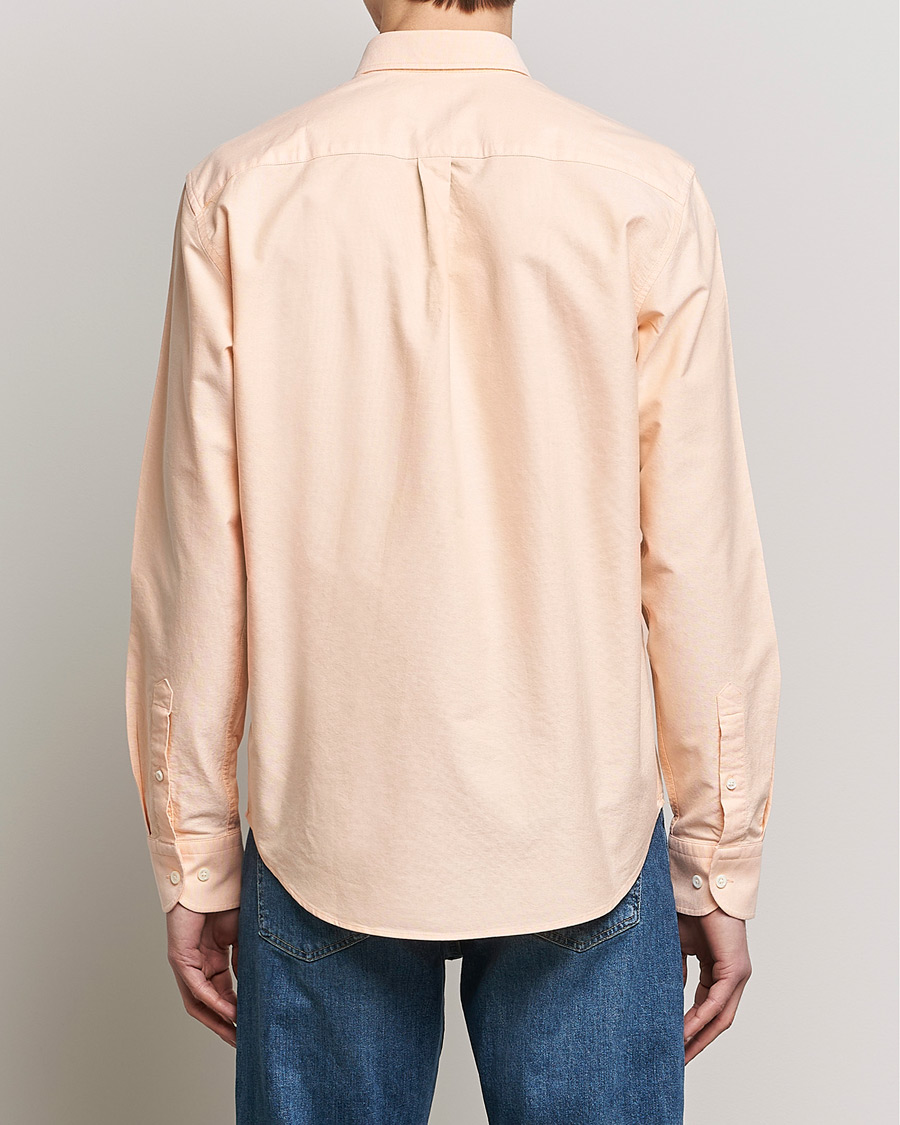 Herren | Hemden | Oscar Jacobson | Regular Fit Button Down Oxford Shirt Orange