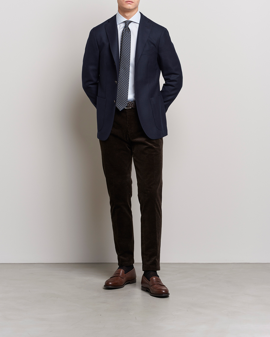 Herren | Hemden | Kamakura Shirts | Slim Fit Broadcloth Shirt Light Blue