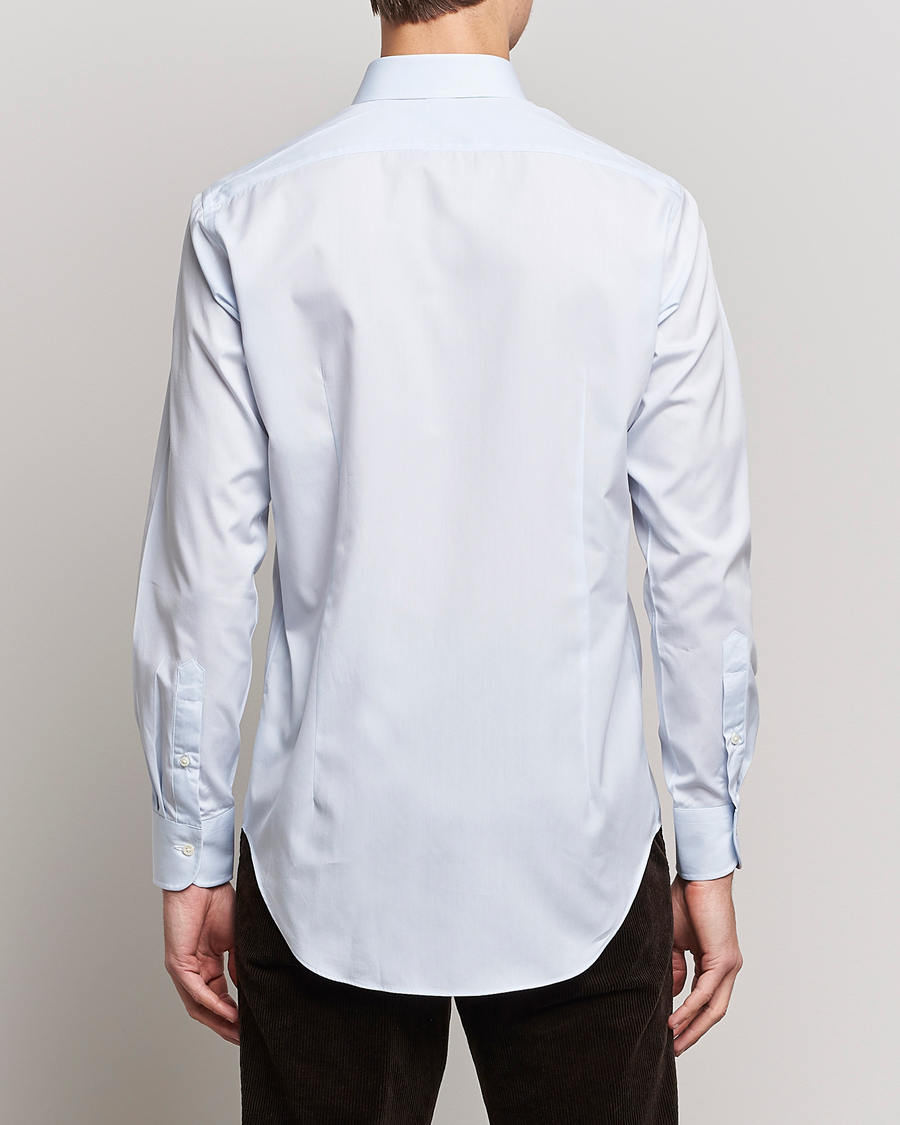 Herren | Hemden | Kamakura Shirts | Slim Fit Broadcloth Shirt Light Blue