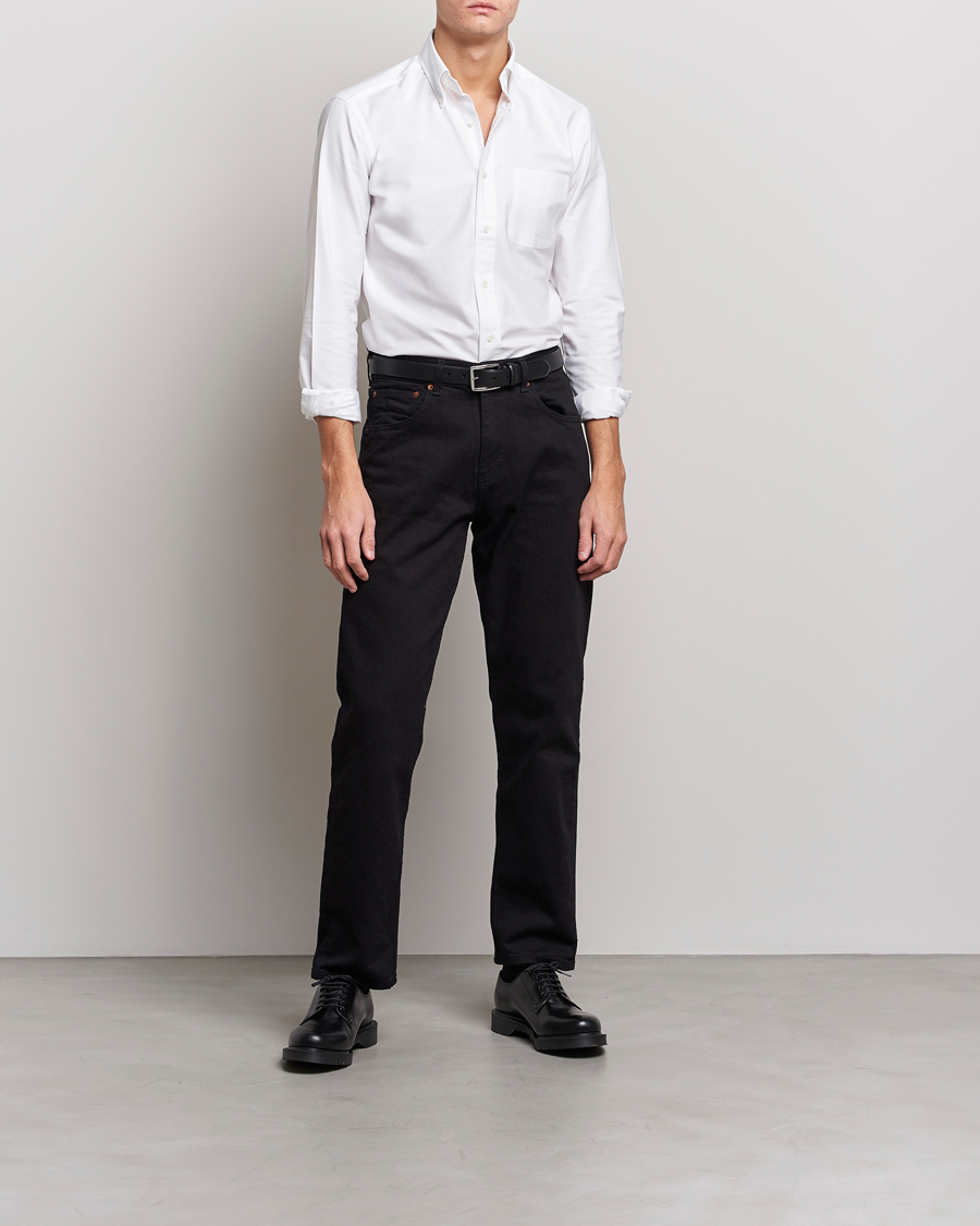 Herren | Hemden | Kamakura Shirts | Slim Fit Oxford BD Shirt White