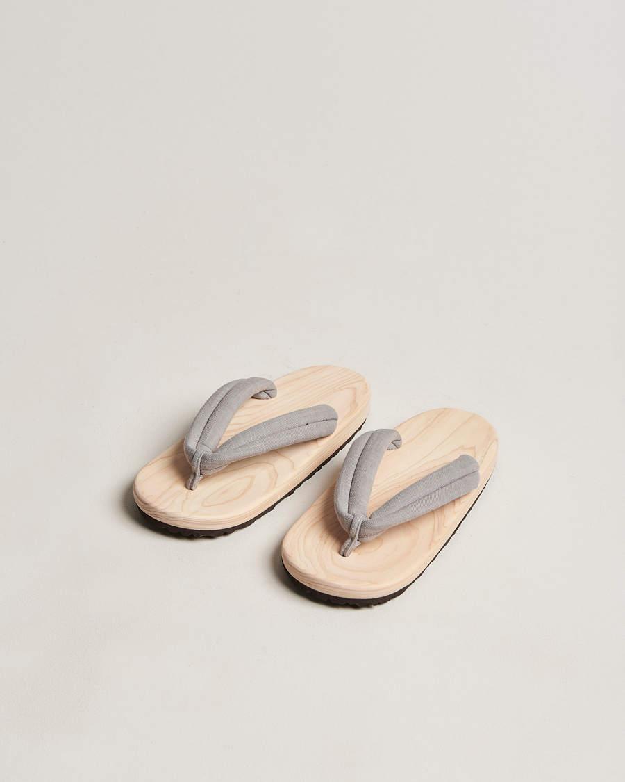 Herren | Beams Japan Wooden Geta Sandals Light Grey | Beams Japan | Wooden Geta Sandals Light Grey