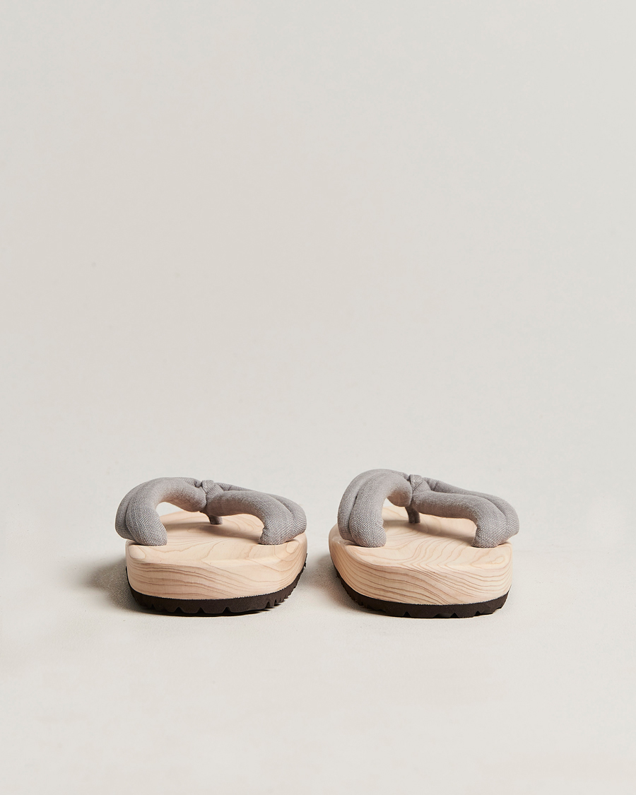 Herren | Hausschuhe & Pantoletten | Beams Japan | Wooden Geta Sandals Light Grey
