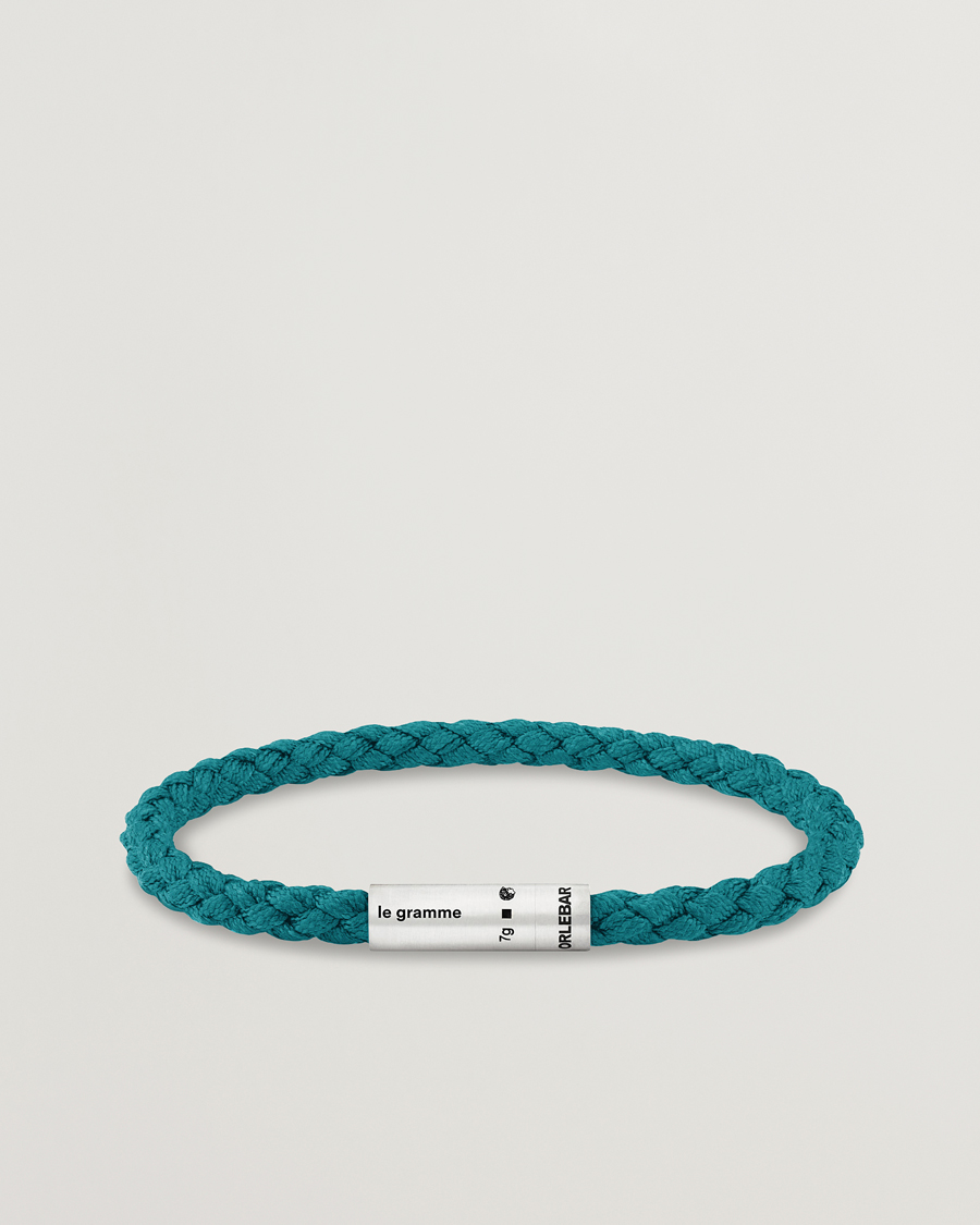 Herren | LE GRAMME x Orlebar Brown Nato Bracelet Navy/Teal | LE GRAMME | x Orlebar Brown Nato Bracelet Navy/Teal