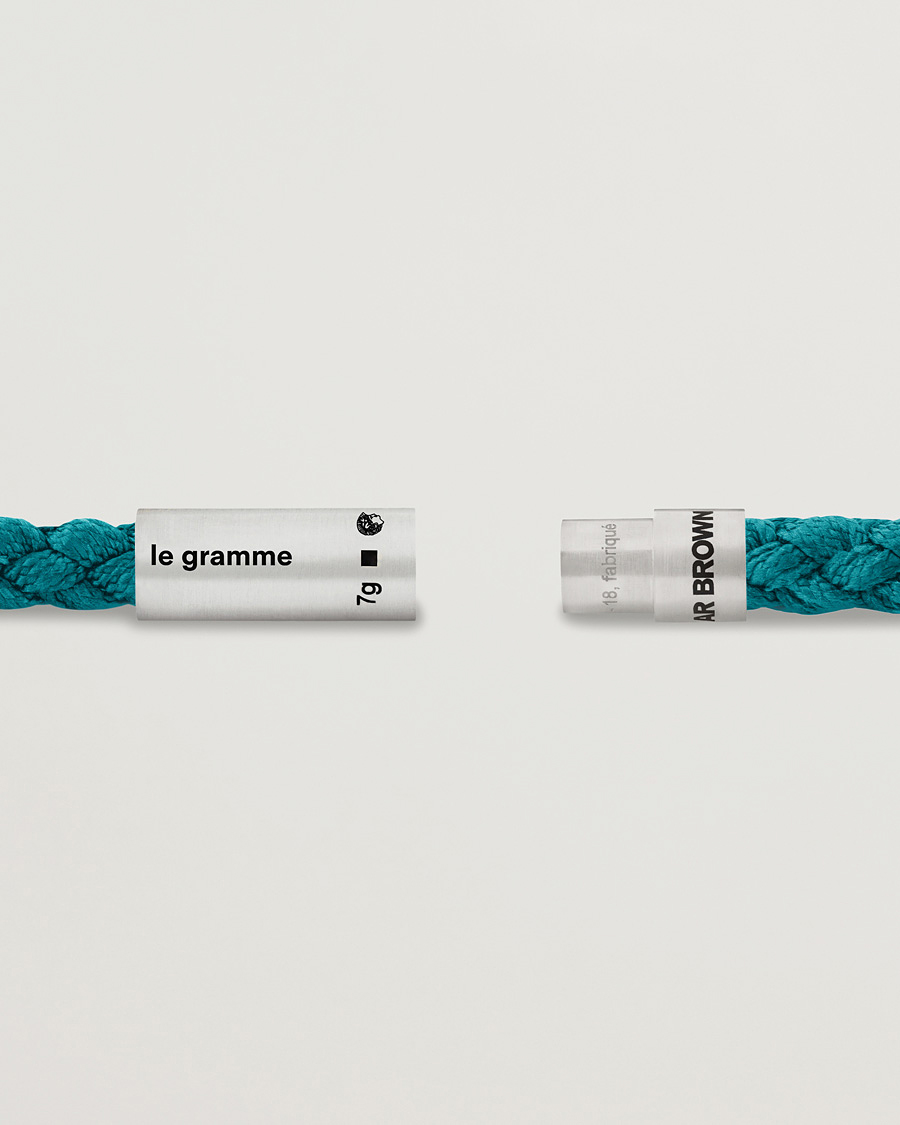 Herren | LE GRAMME x Orlebar Brown Nato Bracelet Navy/Teal | LE GRAMME | x Orlebar Brown Nato Bracelet Navy/Teal