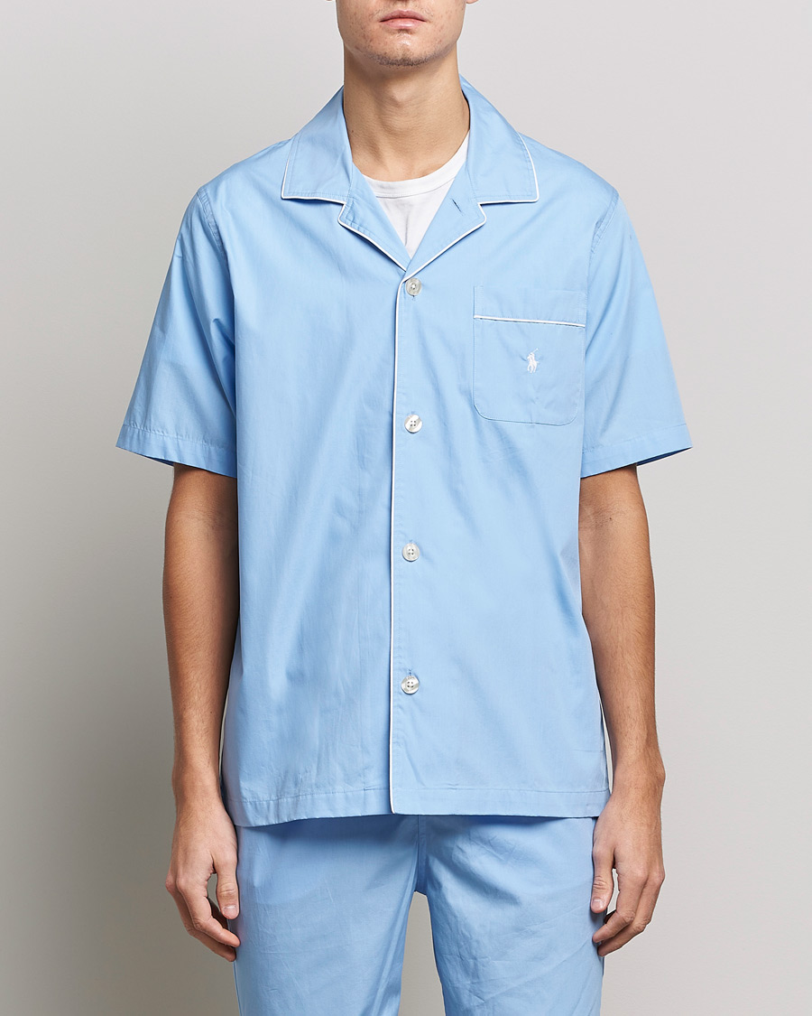 Herren | Schlafanzüge & Bademäntel | Polo Ralph Lauren | Cotton Short Pyajama Set Solid Austin Blue