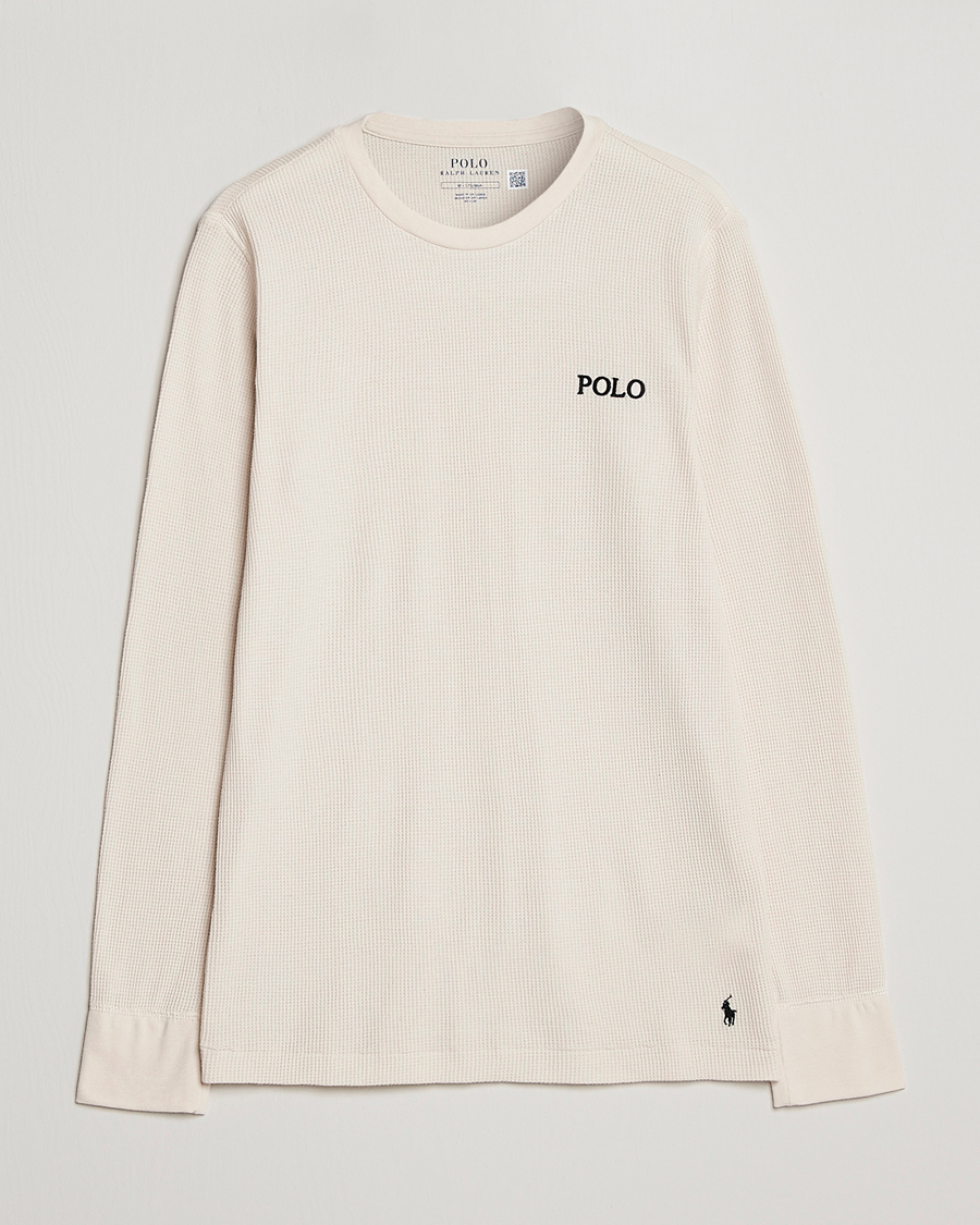 Herren | T-Shirts | Polo Ralph Lauren | Waffle Long Sleeve Crew Neck Guide Cream