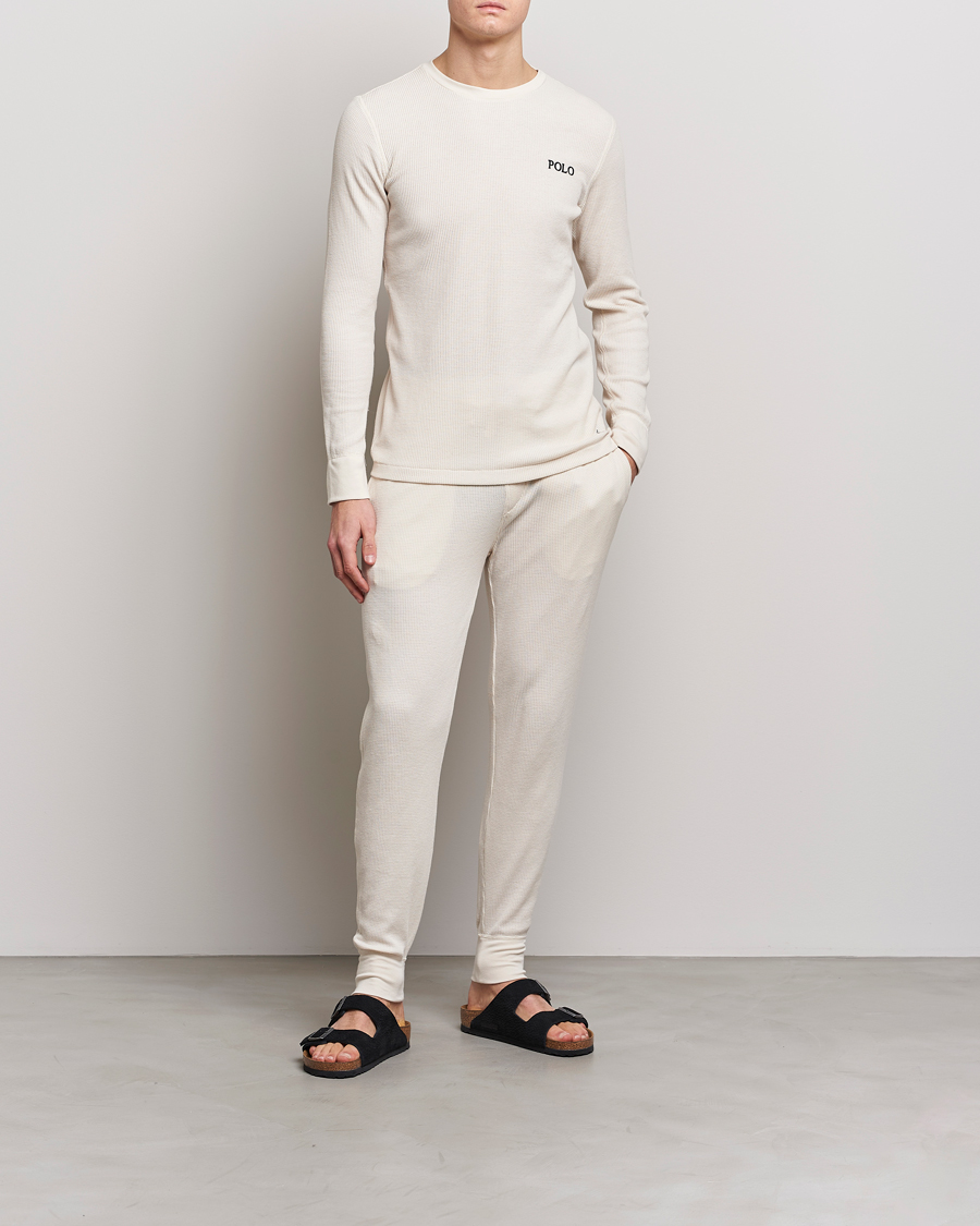 Herren | T-Shirts | Polo Ralph Lauren | Waffle Long Sleeve Crew Neck Guide Cream