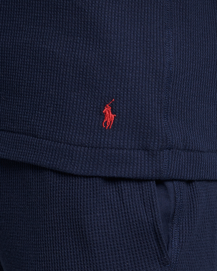 Herren | T-Shirts | Polo Ralph Lauren | Waffle Long Sleeve Crew Neck Cruise Navy