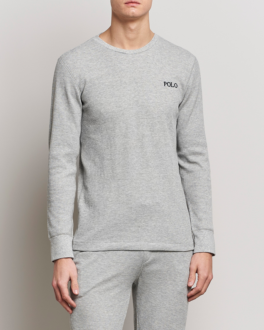 Herren | T-Shirts | Polo Ralph Lauren | Waffle Long Sleeve Crew Neck Andover Heather