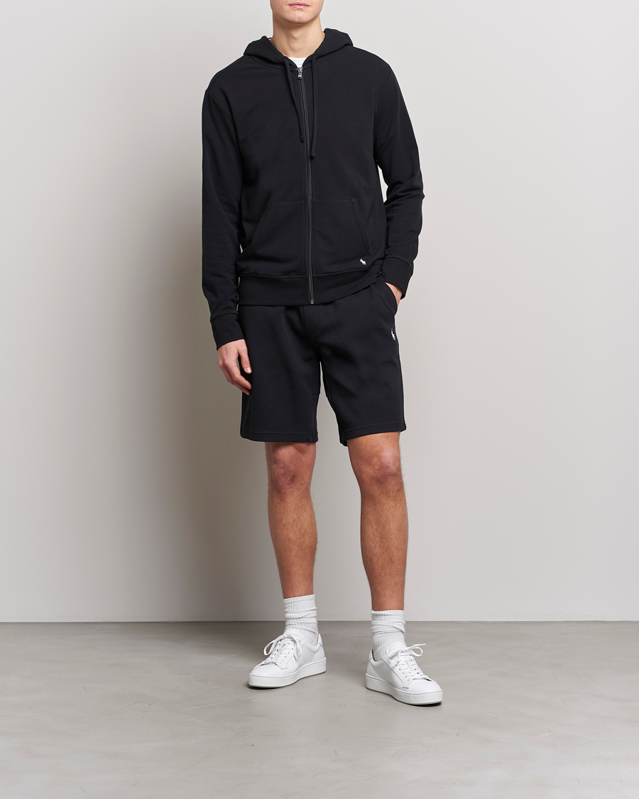 Herren | Pullover | Polo Ralph Lauren | Cotton Jersey Long Sleeve Hoodie Polo Black
