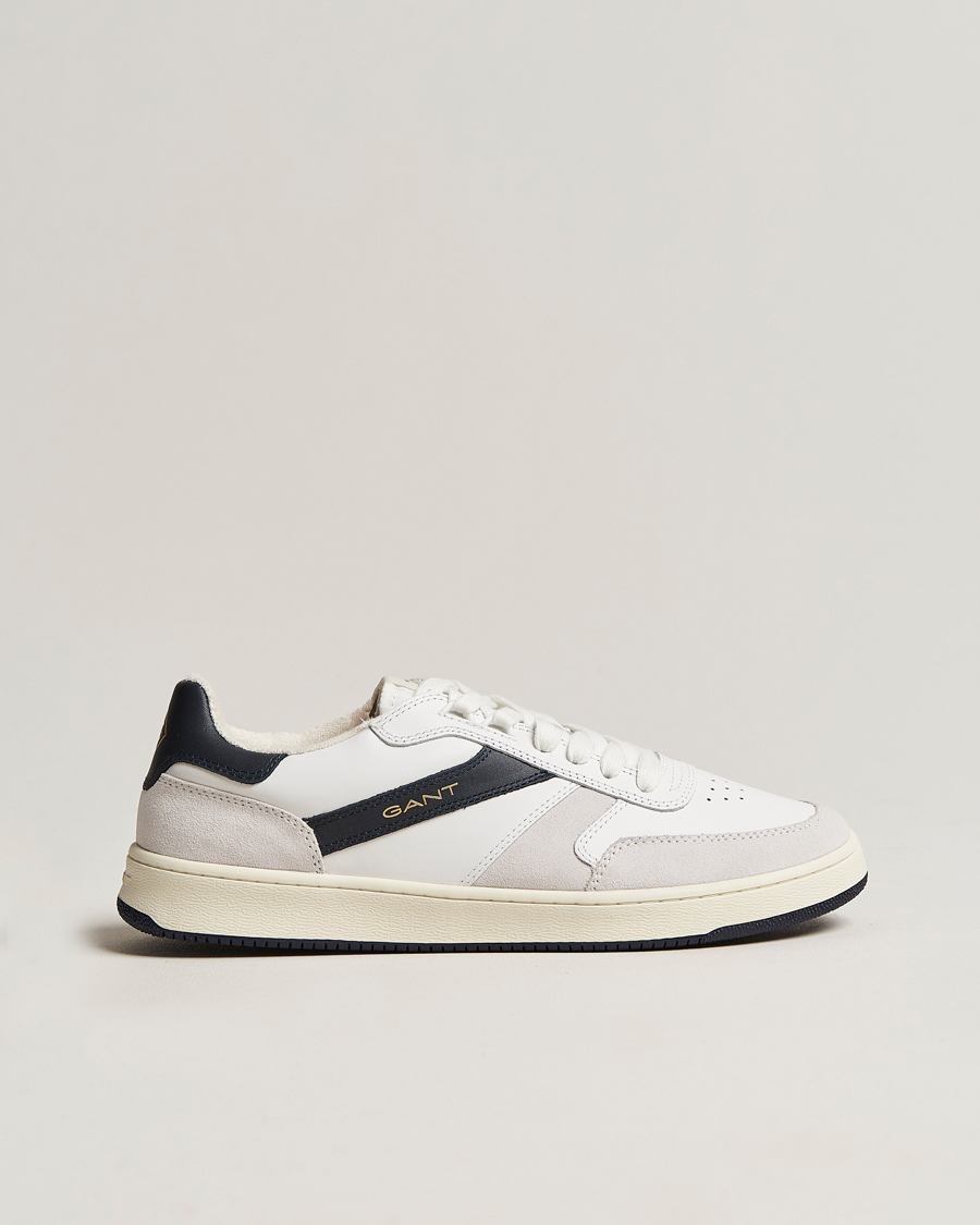 Herren | GANT Goodpal Sneaker White/Marine/Sand Suede | GANT | Goodpal Sneaker White/Marine/Sand Suede