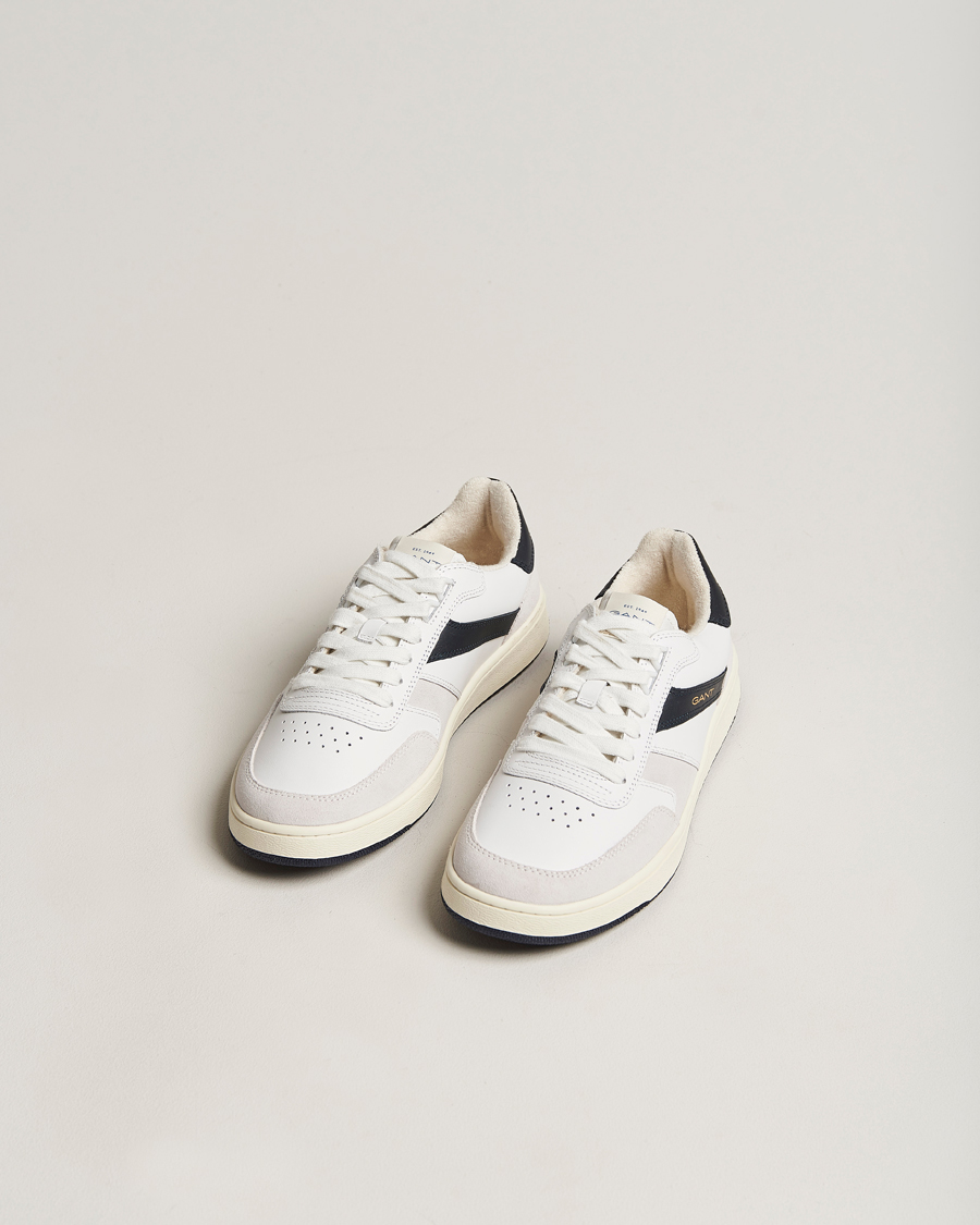 Herren | GANT Goodpal Sneaker White/Marine/Sand Suede | GANT | Goodpal Sneaker White/Marine/Sand Suede