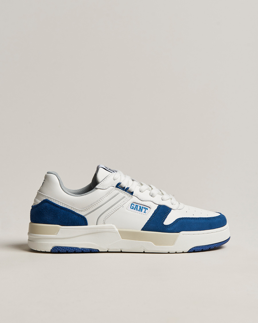 Herren | GANT Brookpal Sneaker White/Blue | GANT | Brookpal Sneaker White/Blue