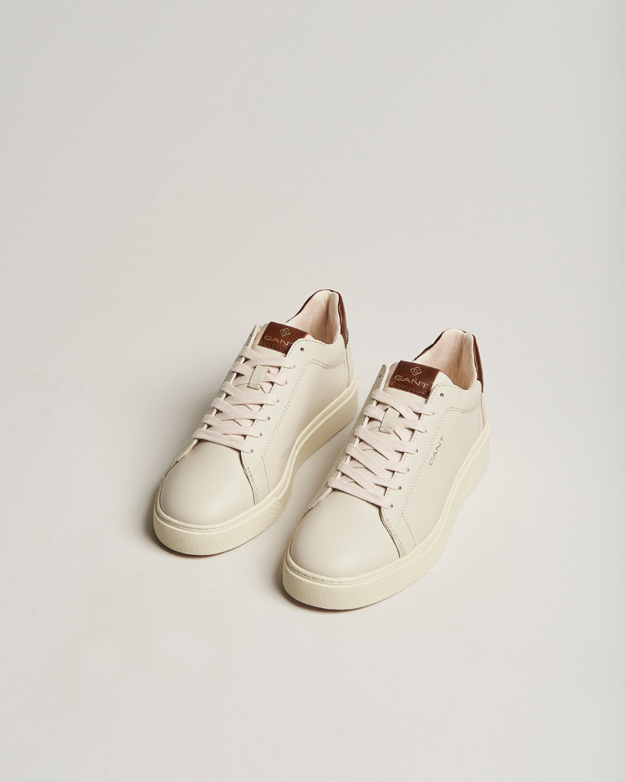 Herren | GANT Mc Julien Leather Sneaker Light Beige/Cognac | GANT | Mc Julien Leather Sneaker Light Beige/Cognac