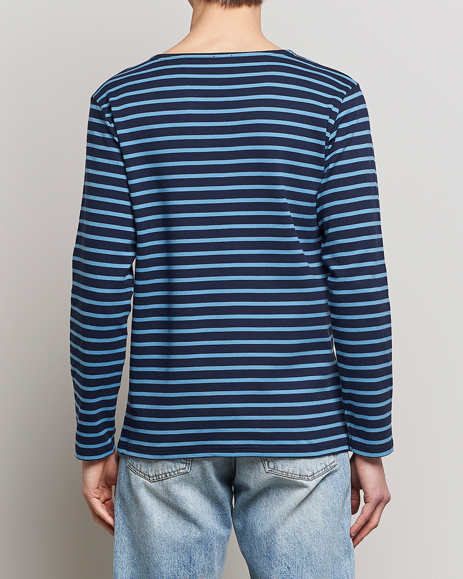 Herren | T-Shirts | Armor-lux | Houat Héritage Stripe Longsleeve T-shirt Marine Deep/St Lo
