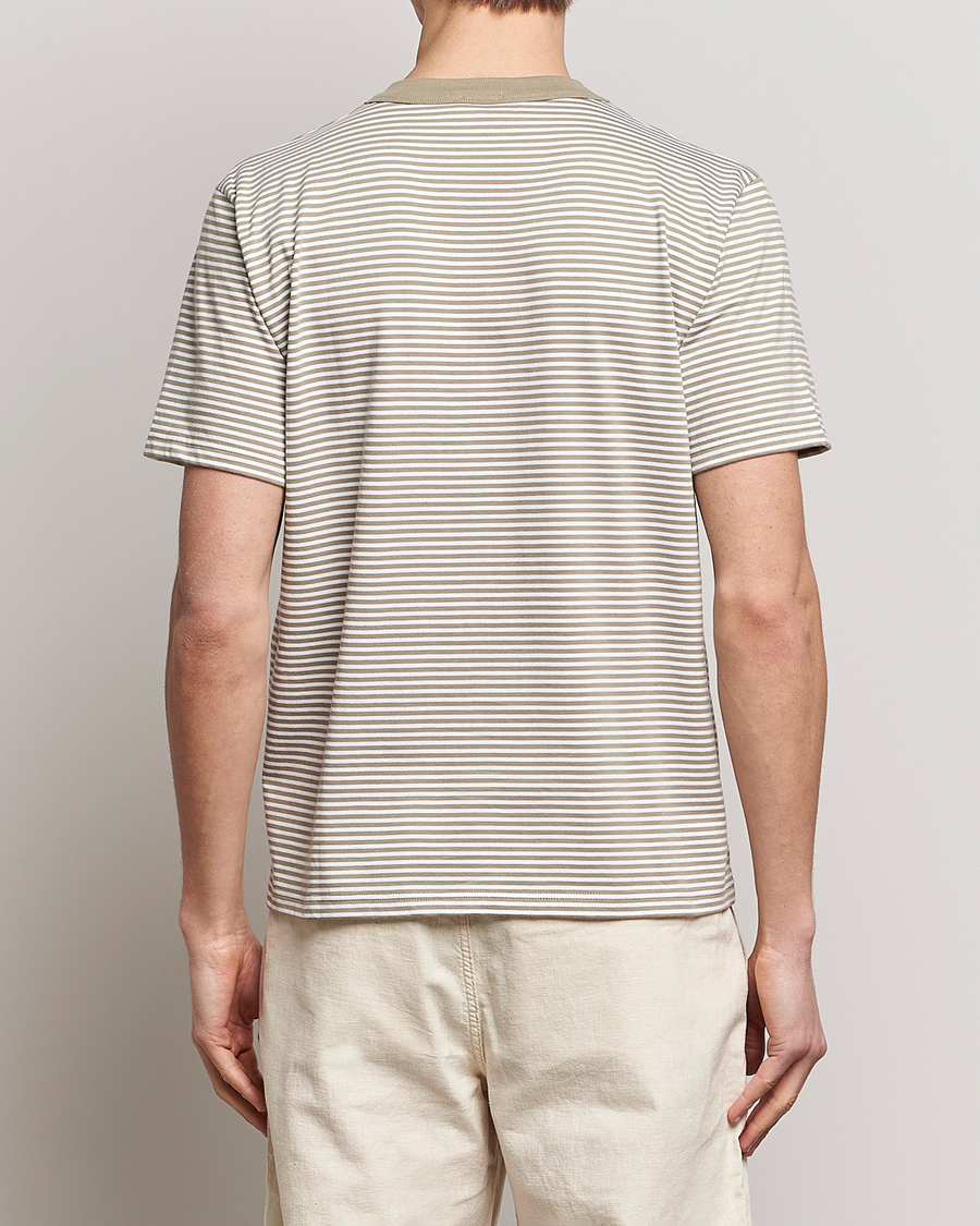 Herren | T-Shirts | Armor-lux | Héritage Stripe T-Shirt Blanc/Argile