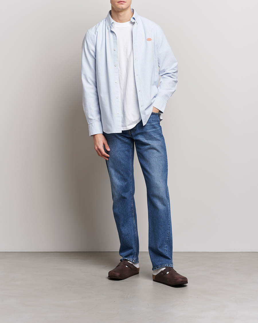 Herren | Hemden | Armor-lux | Chemise Oxford Shirt Blue/Milk