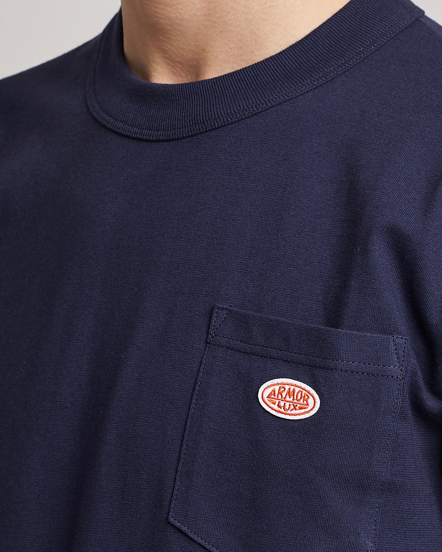 Herren | T-Shirts | Armor-lux | Callac Pocket T-Shirt Navy