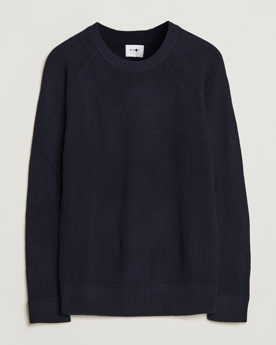 Herren | Pullover | NN07 | Jacobo Organic Cotton Knitted Sweater Navy