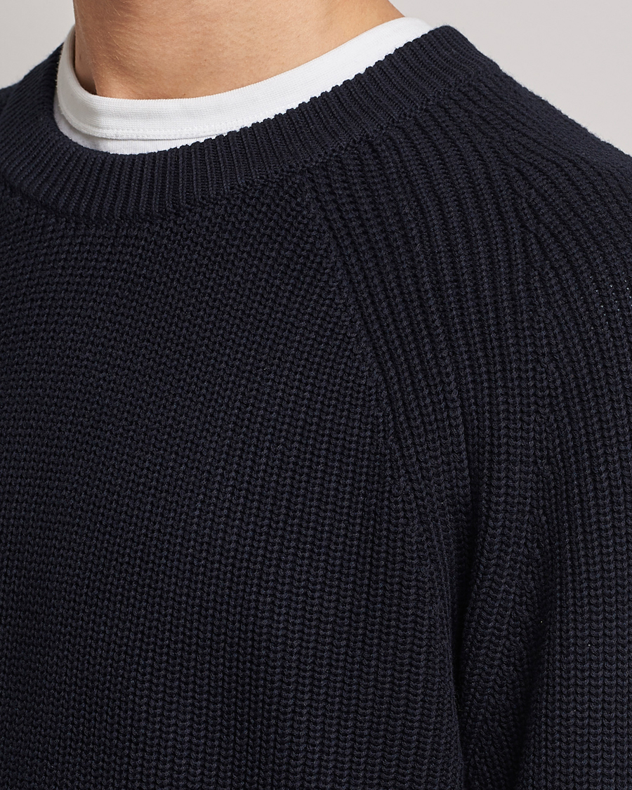 Herren | Pullover | NN07 | Jacobo Organic Cotton Knitted Sweater Navy
