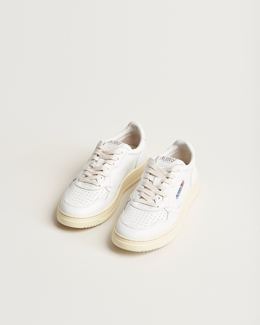 Herren | Sneaker | Autry | Medalist Low Super Soft Goat Leather Sneaker White