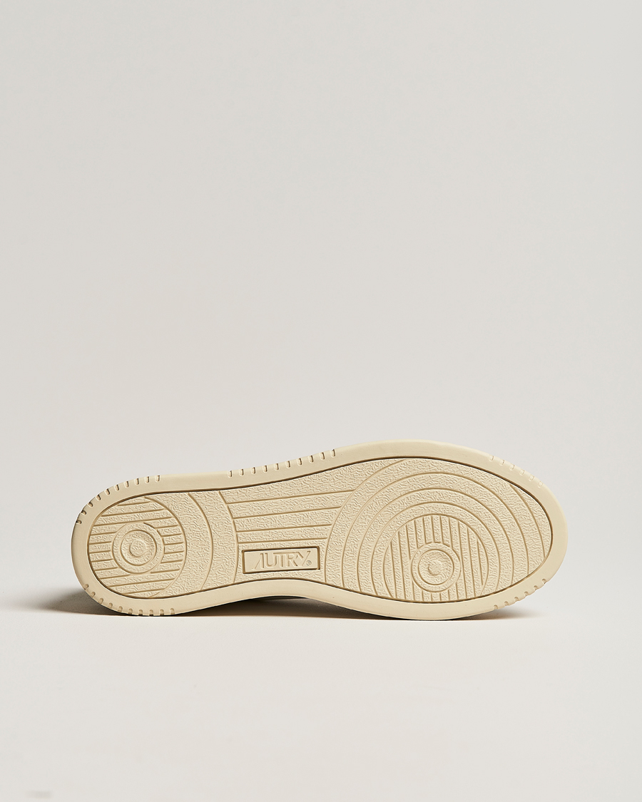 Herren | Sneaker | Autry | Medalist Low Super Soft Goat Leather Sneaker White/Green